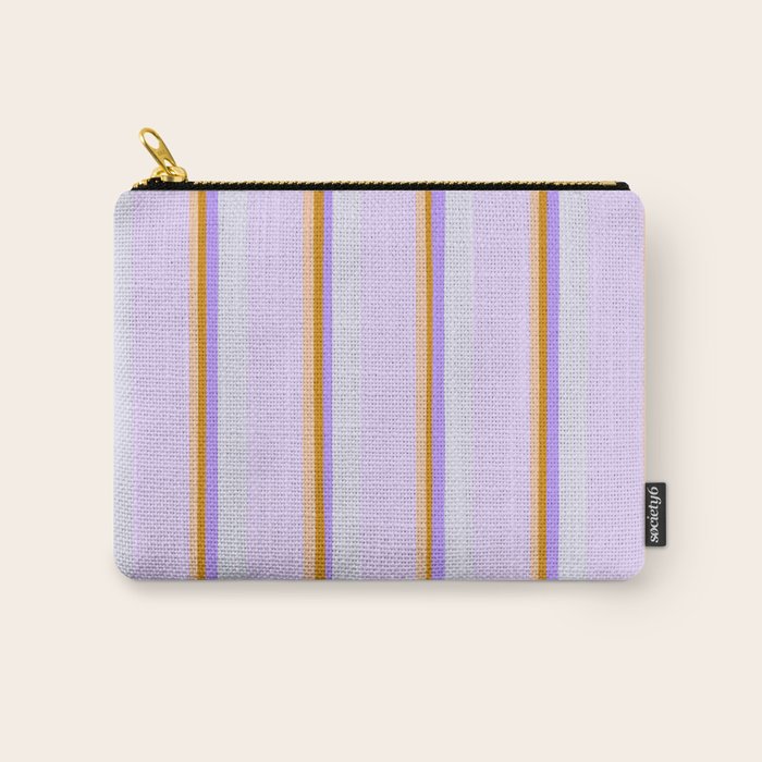 Lavender Pinstripes Carry All Pouch Gallery Image 1
