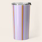 Lavender Pinstripes Travel Mug Gallery Image 2
