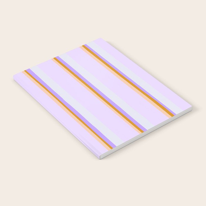 Lavender Pinstripes Notebook Gallery Image 2