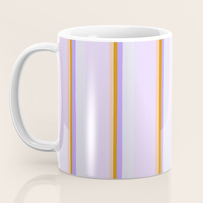 Lavender Pinstripes Coffee Mug Gallery Image 3