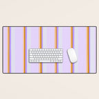 Lavender Pinstripes Desk Mat Gallery Image 1