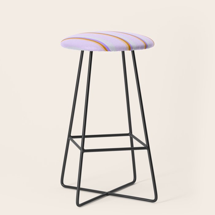 Lavender Pinstripes Stool Gallery Image 1