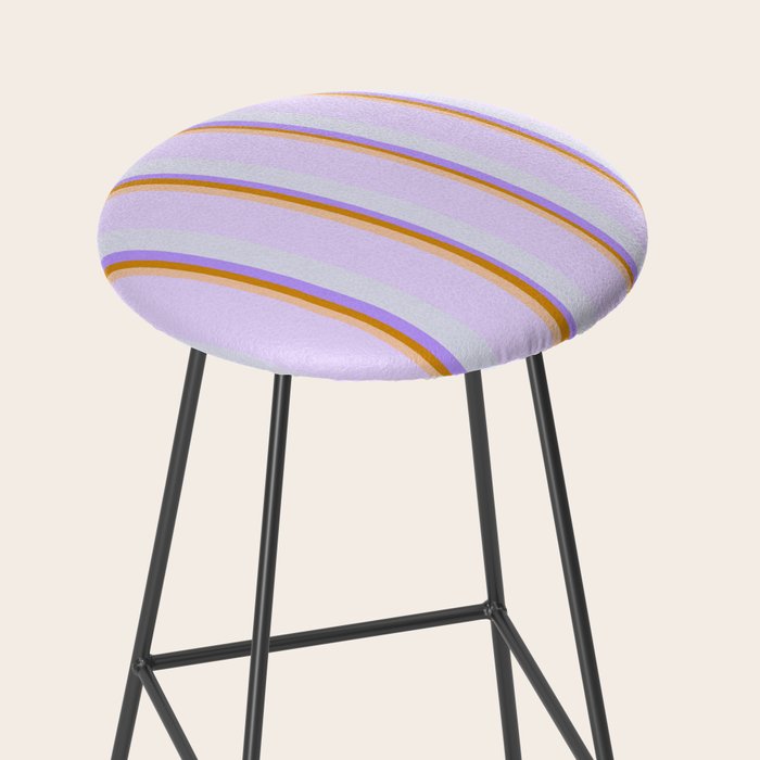 Lavender Pinstripes Stool Gallery Image 2