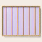 Lavender Pinstripes Serving Tray Gallery Image 1