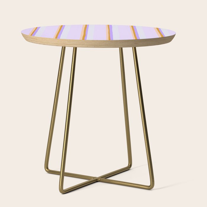 Lavender Pinstripes Side Table Gallery Image 1