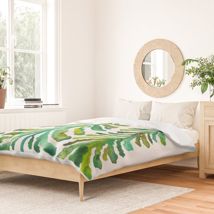 Pine Trees - Green Palette Duvet Cover Gallery Image 2
