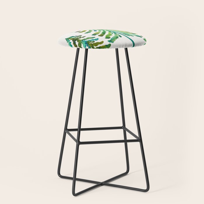 Pine Trees - Green Palette Stool Gallery Image 1