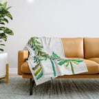 Pine Trees - Green Palette Throw Blanket Gallery Image 1