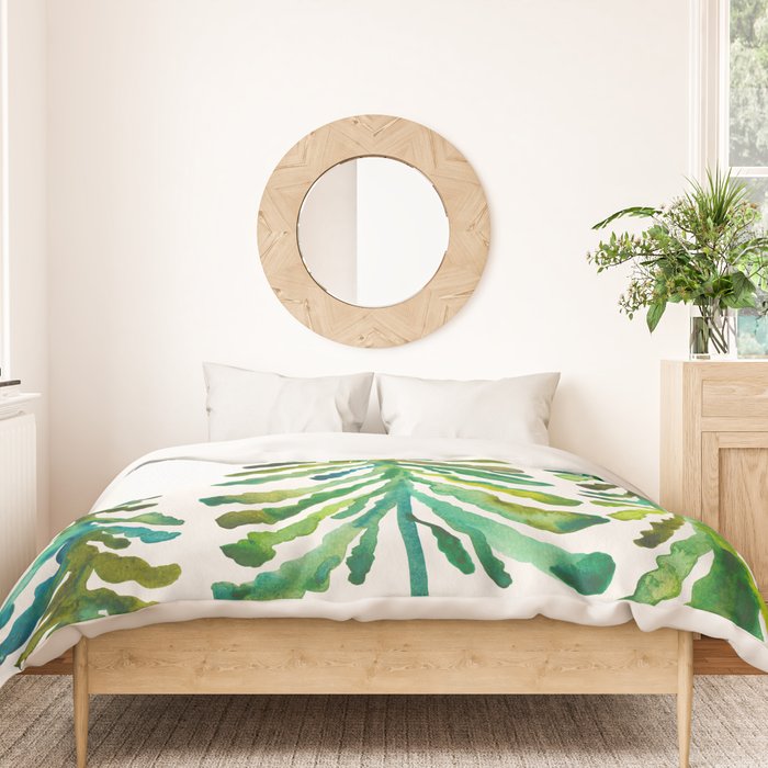 Pine Trees - Green Palette Duvet Cover Gallery Image 3