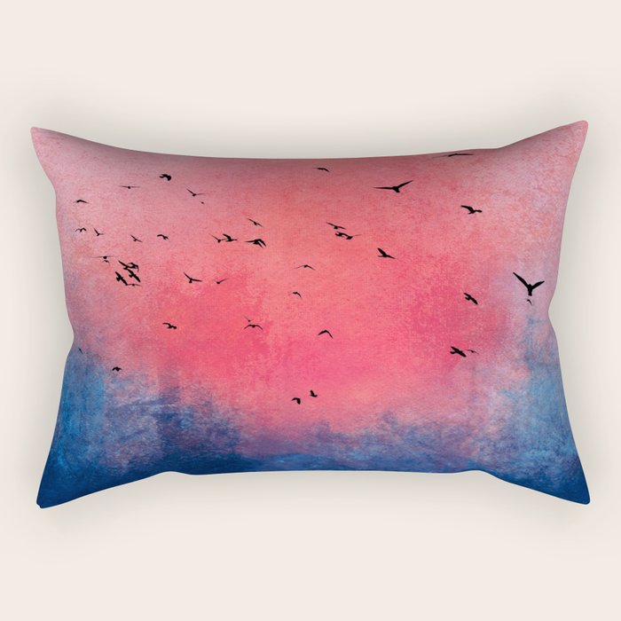 Abstract Fire Sunset Adventure  Rectangular Pillow Gallery Image 1