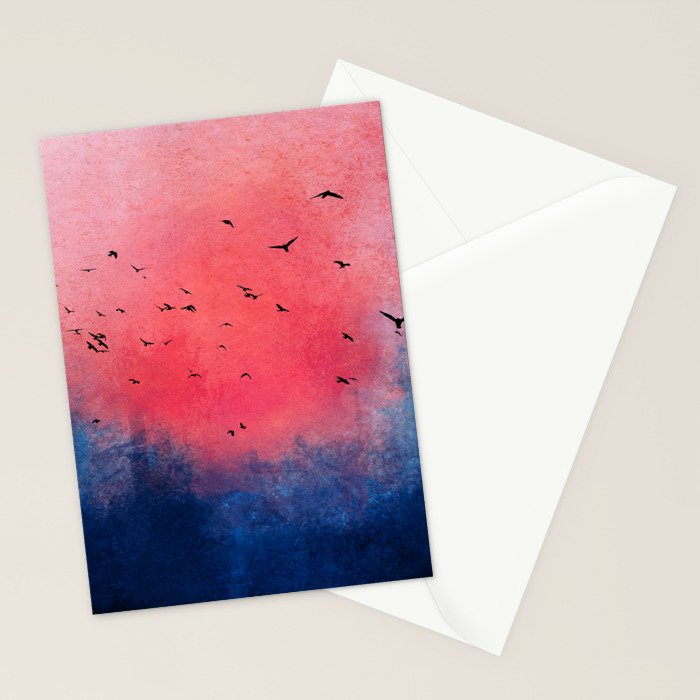 Abstract Fire Sunset Adventure  Stationery Card Gallery Image 2