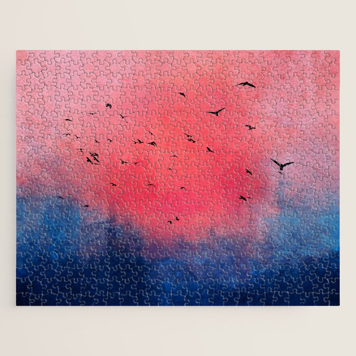 Abstract Fire Sunset Adventure  Jigsaw Puzzle Gallery Image 1