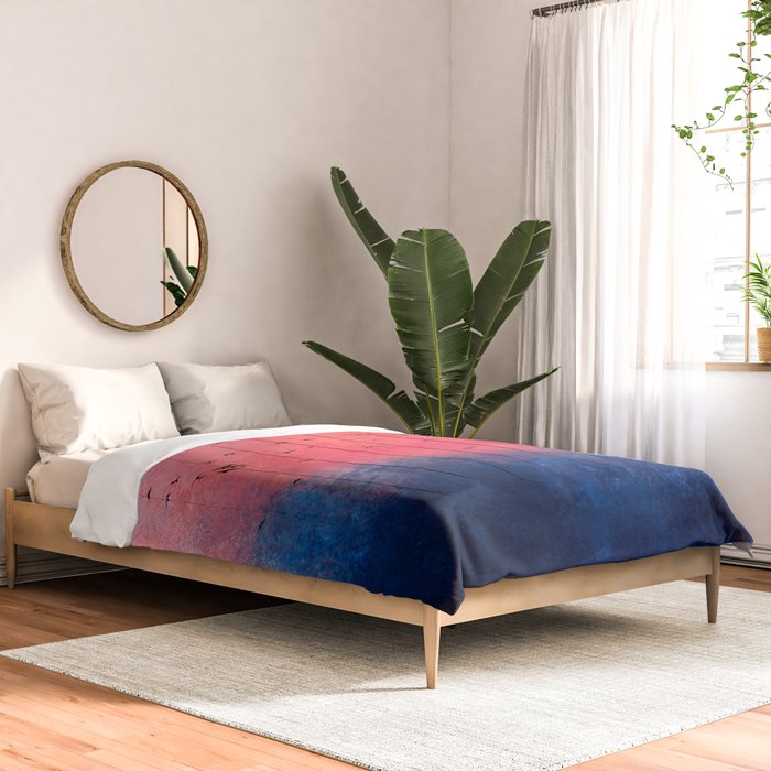 Abstract Fire Sunset Adventure  Comforter Gallery Image 2