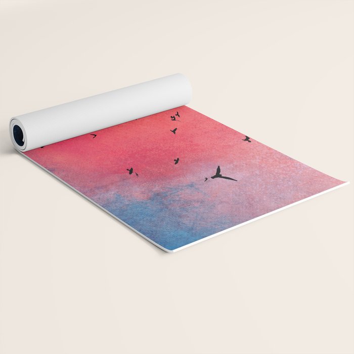 Abstract Fire Sunset Adventure  Yoga Mat Gallery Image 2