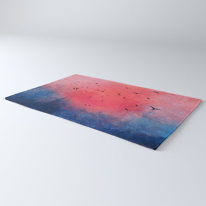 Abstract Fire Sunset Adventure  Rug Gallery Image 3