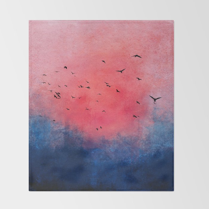 Abstract Fire Sunset Adventure  Throw Blanket Gallery Image 2