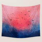 Abstract Fire Sunset Adventure  Wall Tapestry Gallery Image 4