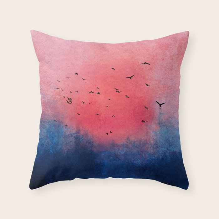 Abstract Fire Sunset Adventure  Throw Pillow Gallery Image 6