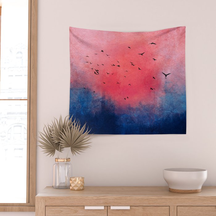 Abstract Fire Sunset Adventure  Wall Tapestry Gallery Image 2