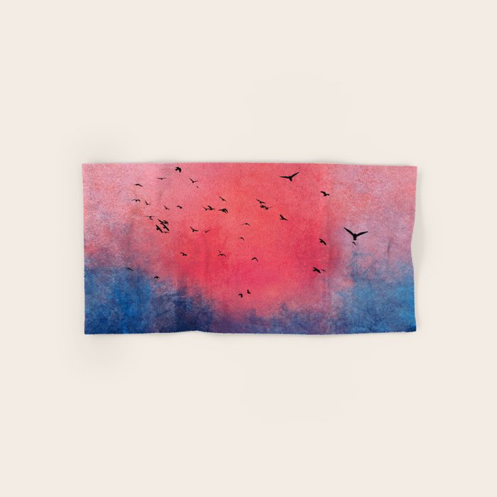 Abstract Fire Sunset Adventure  Bath Towel Gallery Image 1