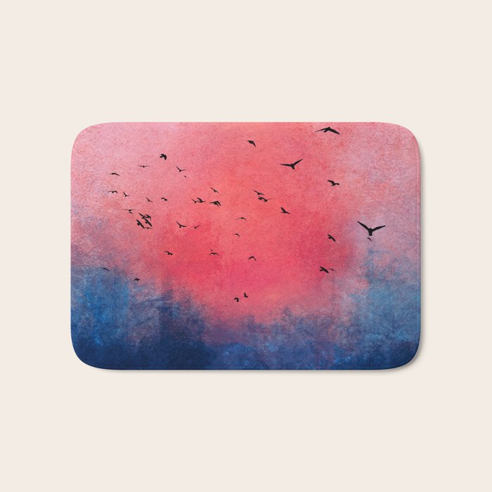 Abstract Fire Sunset Adventure  Bath Mat Gallery Image 1