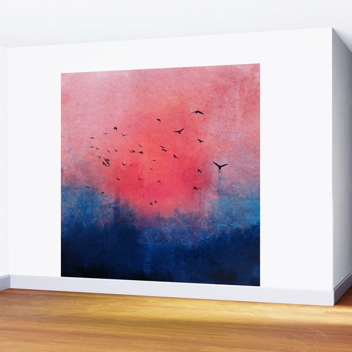 Abstract Fire Sunset Adventure  Wall Mural Gallery Image 2