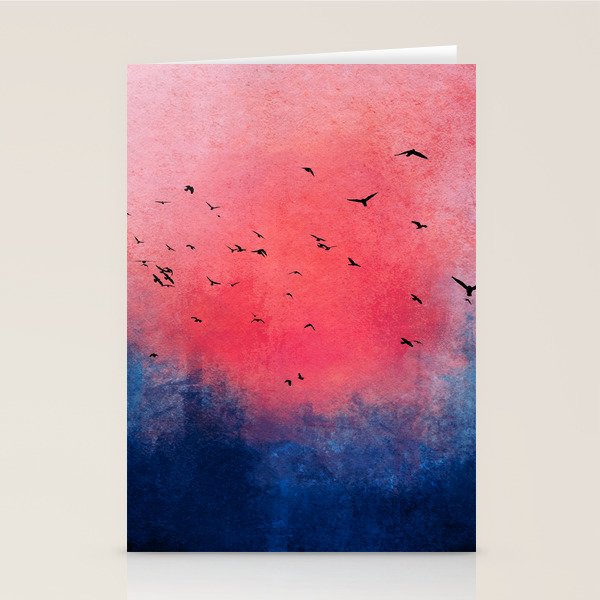 Abstract Fire Sunset Adventure  Stationery Card Gallery Image 2