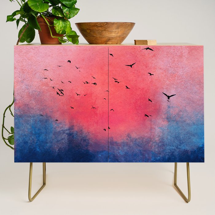 Abstract Fire Sunset Adventure  Credenza Gallery Image 1