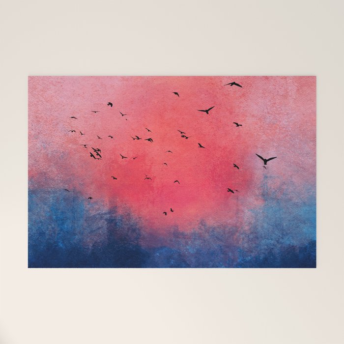 Abstract Fire Sunset Adventure  Welcome Mat Gallery Image 1