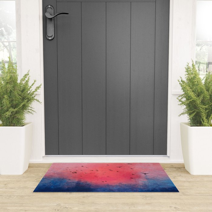 Abstract Fire Sunset Adventure  Welcome Mat Gallery Image 3