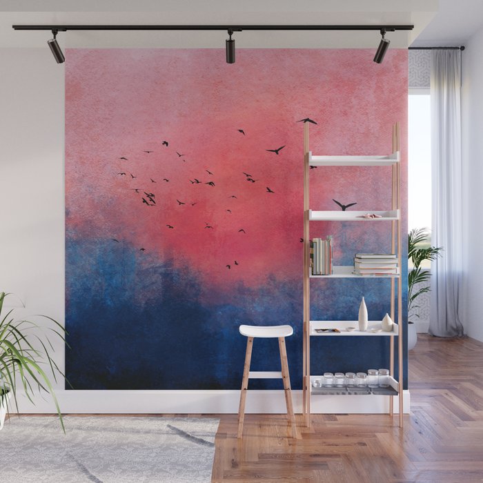 Abstract Fire Sunset Adventure  Wall Mural Gallery Image 1