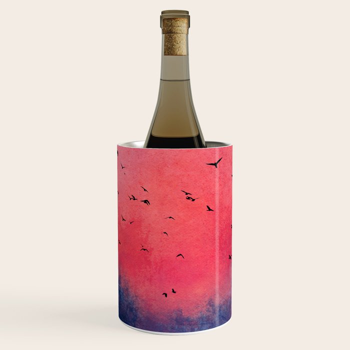 Abstract Fire Sunset Adventure  Wine Chiller Gallery Image 1