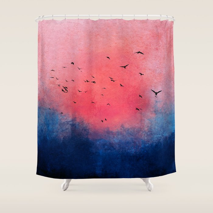 Abstract Fire Sunset Adventure  Shower Curtain Gallery Image 1