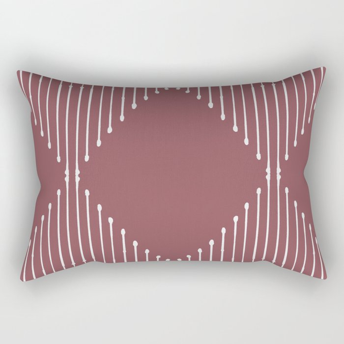 Geo (Plum) Rectangular Pillow Gallery Image 1