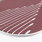 Geo (Plum) Bath Mat Gallery Image 3