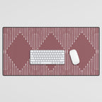 Geo (Plum) Desk Mat Gallery Image 1
