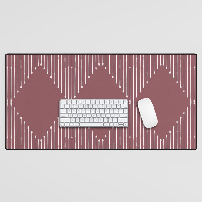Geo (Plum) Desk Mat Gallery Image 1