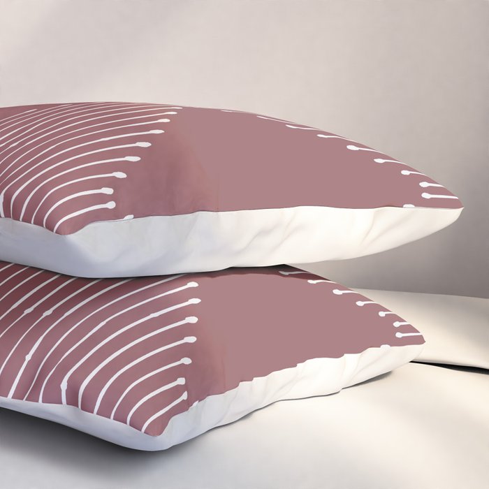 Geo (Plum) Pillow Sham Gallery Image 3