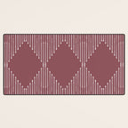 Geo (Plum) Desk Mat Gallery Image 3