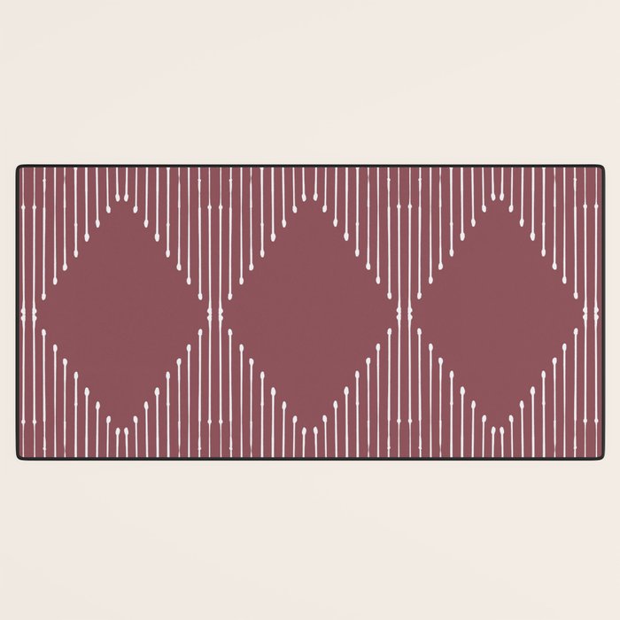 Geo (Plum) Desk Mat Gallery Image 3