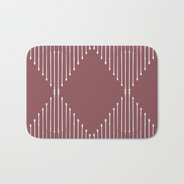 Geo (Plum) Bath Mat Gallery Image 1