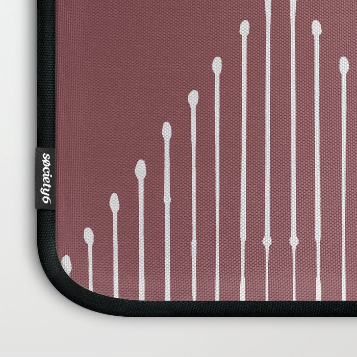 Geo (Plum) Laptop Sleeve Gallery Image 3