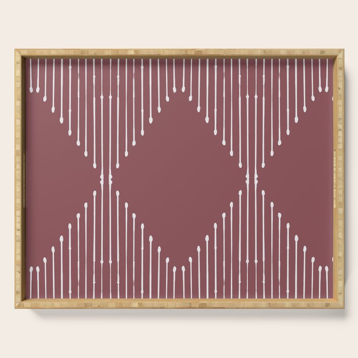Geo (Plum) Serving Tray Gallery Image 1