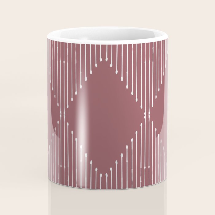 Geo (Plum) Coffee Mug Gallery Image 4