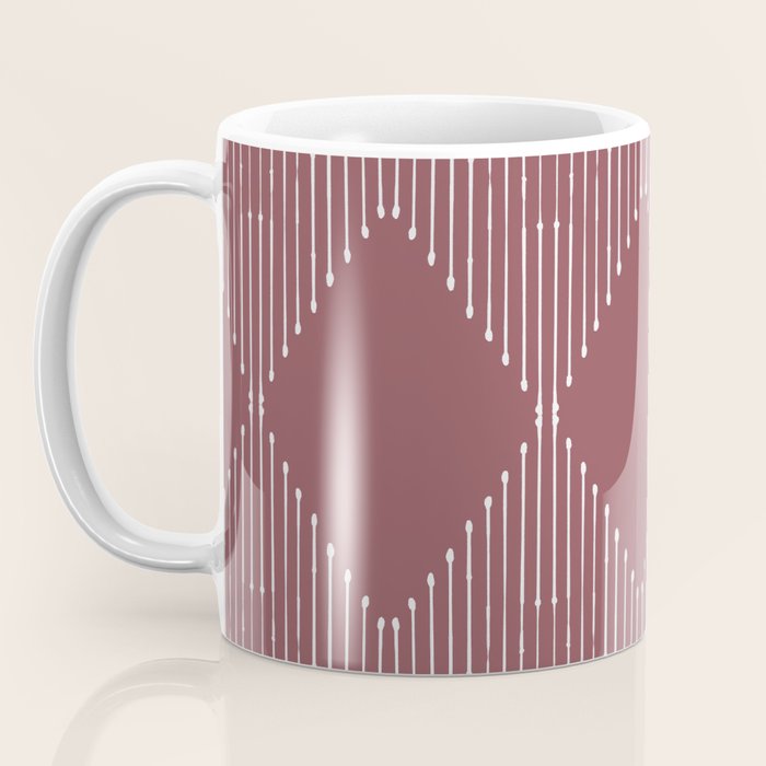 Geo (Plum) Coffee Mug Gallery Image 3