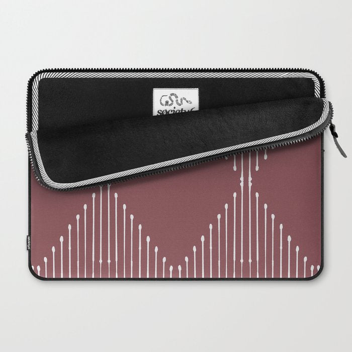 Geo (Plum) Laptop Sleeve Gallery Image 2