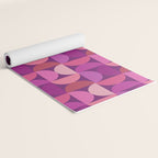 Mid Century Modern Shapes - Pink Magenta Yoga Mat Gallery Image 2