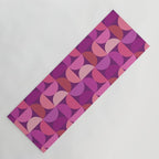 Mid Century Modern Shapes - Pink Magenta Yoga Mat Gallery Image 1