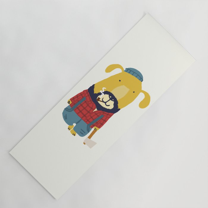 Rugged Roger - the lumberjack Yoga Mat Gallery Image 1