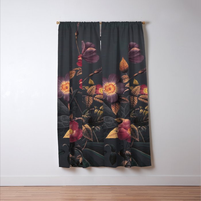 Night Garden 4 Window Curtain Gallery Image 3